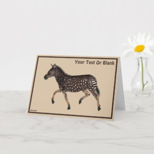 Cute Polka Dot Zebra Kort