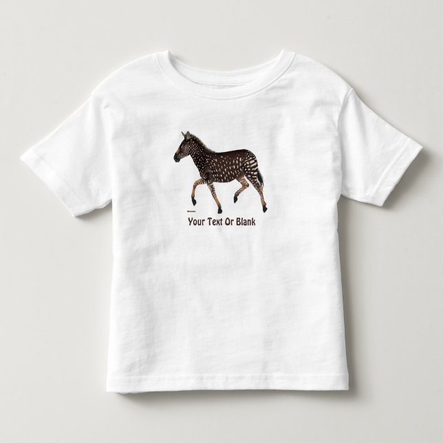 Cute Polka Dot Zebra T Shirt (Framsida)