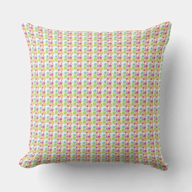Cute Polka dots Dekorativ kudde (Framsida)