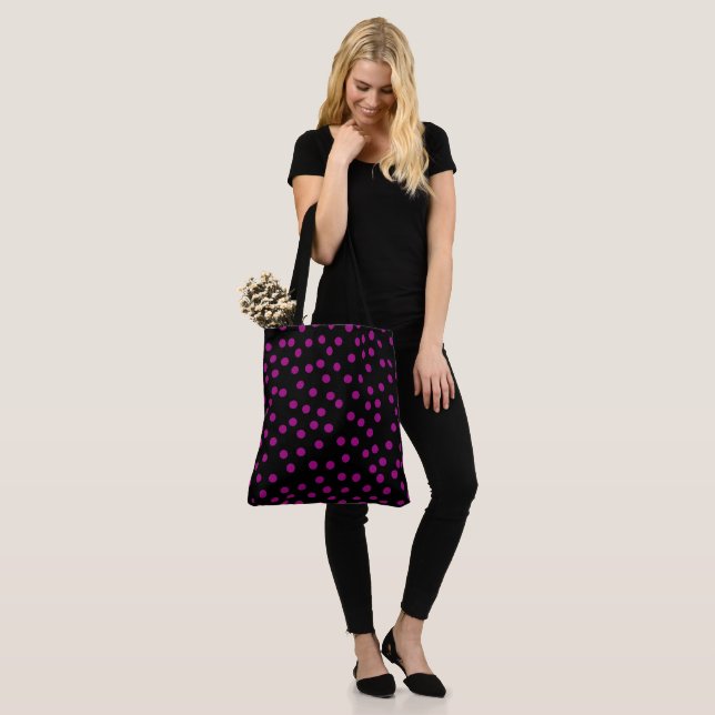 Cute Polka dots Halloween Tygkasse (På modell)