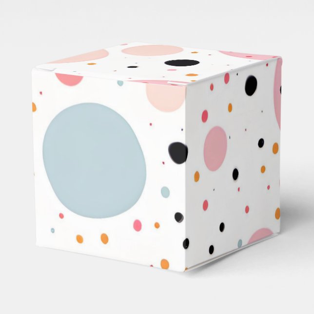 Cute Polka-punktpunkt mönster vit Presentaskar (Framsidan Sidan)