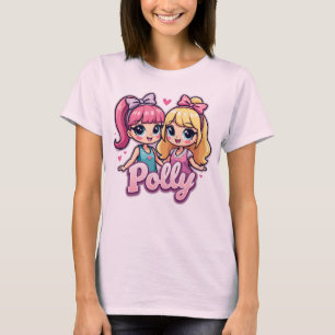 Cute Polly Dolls Figurer Tee for Women