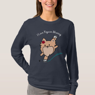 Cute Pom Figur Skalning Spiral Shirt T