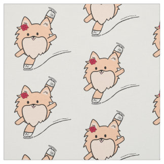 Cute Pom Figur Skalning Spiral Tyg