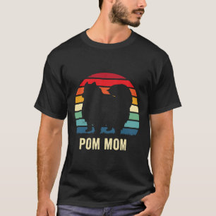 Cute Pom Mamma Funny Pommern Älskare Pet Owner T Shirt