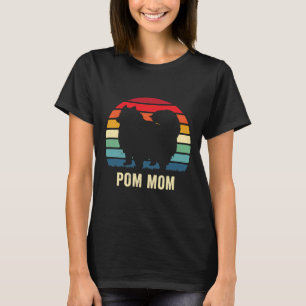 Cute Pom Mamma Funny Pommern Älskare Pet Owner T Shirt