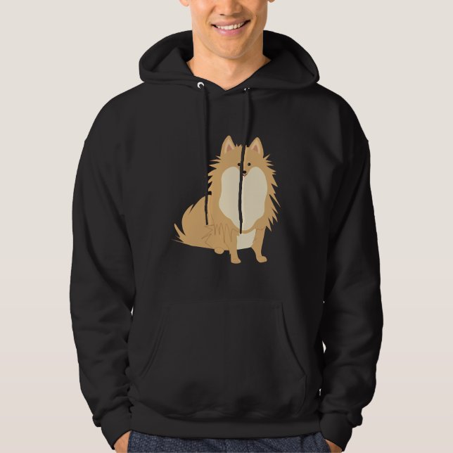 Cute Pommern 8 Hoodie (Framsida)