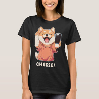 Cute Pommern Hund tar en fotoost T Shirt