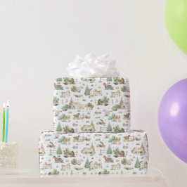 Cute Ponies omsluter pappert Presentpapper