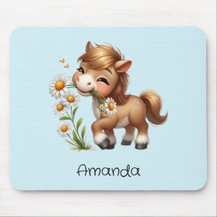 Cute Pony Eating Daisys Musmatta