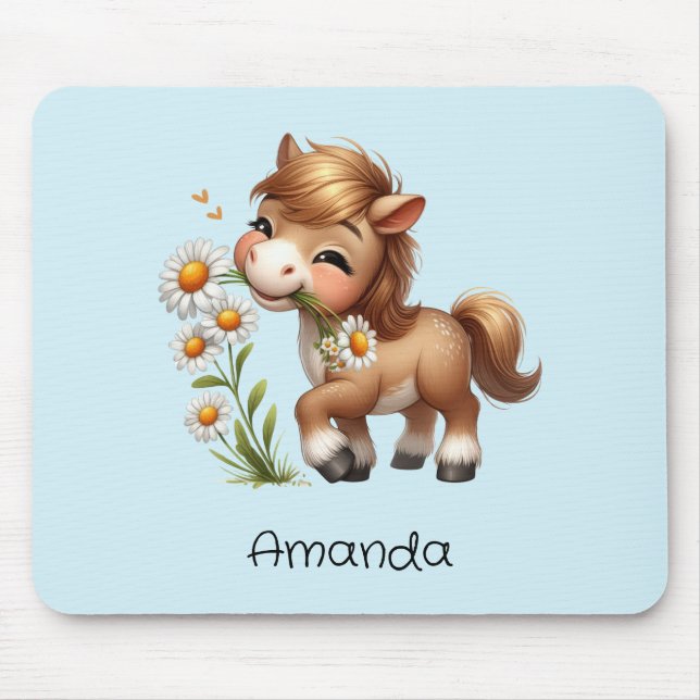 Cute Pony Eating Daisys Musmatta (Framsidan)