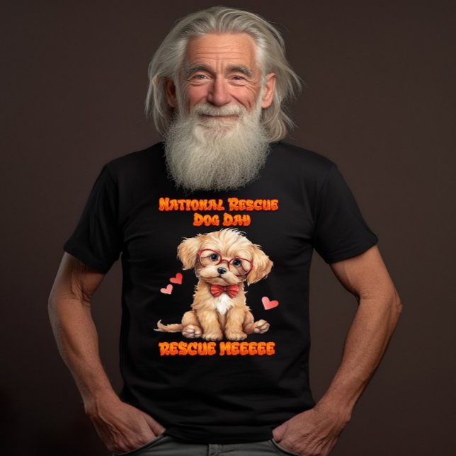 Cute Pooch: Bow-Tied & Glass T Shirt (Skapare uppladdad)