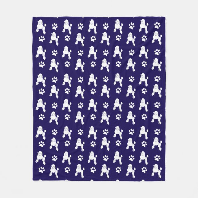 Cute Poodle Fleece Blanket (Framsidan)