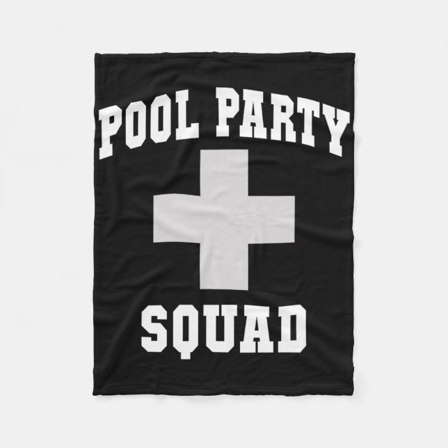 Cute Pool Party Squad Dad Cruise Swim Scu Surfing  Fleecefilt (Framsidan)