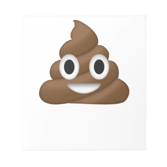 Cute Poop Emoji Anteckningsblock (Framsida)