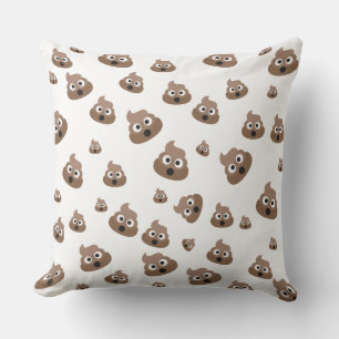 Cute Poop Emoji Mönster Kudde