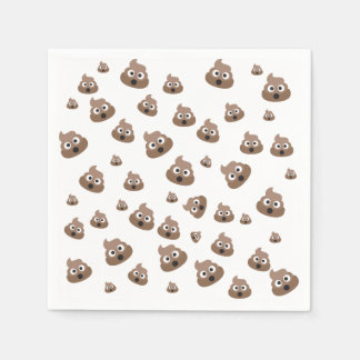 Cute Poop Emoji Mönster Pappersservett