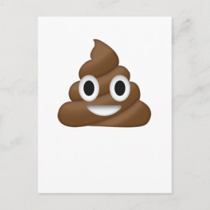 Cute Poop Emoji Vykort