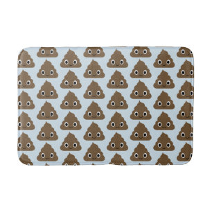 Cute Poop Mönster - Föredragande pilot på Doo Doo  Badrumsmatta