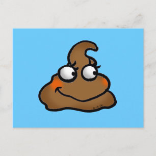 Cute poop vykort