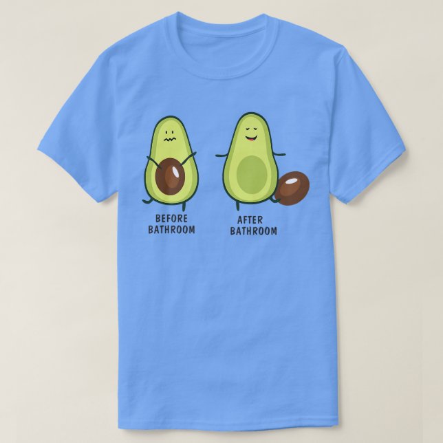Cute Pooping Avocado För manar Women, Vegan, Poop2 T Shirt (Design framsida)
