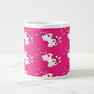 Cute Pooping Rosa Unicorn Jumbo Mugg
