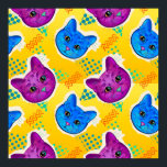 Cute Pop Art Cat Poster<br><div class="desc">Kassett för popkonst</div>