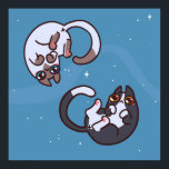 Cute Pop Art Cat Poster<br><div class="desc">Kassett för popkonst</div>