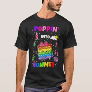 Cute Pop IT Flickor barn Poppin till sommaren förr T Shirt