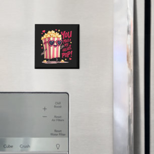 Cute Popcorn Valentine, du gör mitt hjärtepop! Magnet