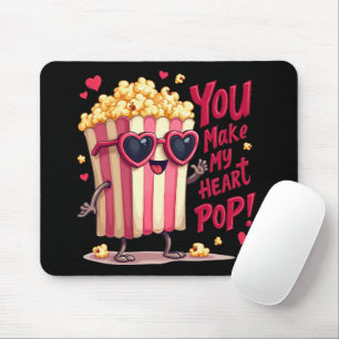 Cute Popcorn Valentine, du gör mitt hjärtepop! Musmatta