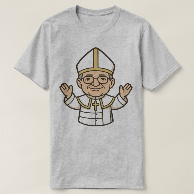 Cute Pope T Shirt (Design framsida)