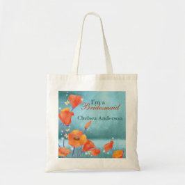 Cute Poppy Bröllop Bridesmaid Gift Tygkasse