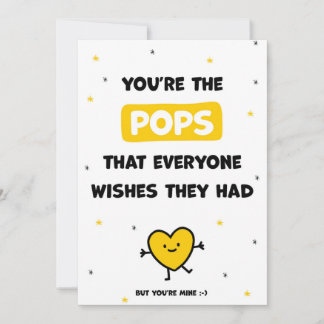 Cute Pops Födelsedagskort från Dotter eller Son Tack Kort