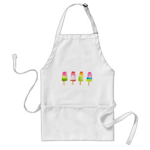 Cute popsicle-block, sommarvattenfärg förkläde