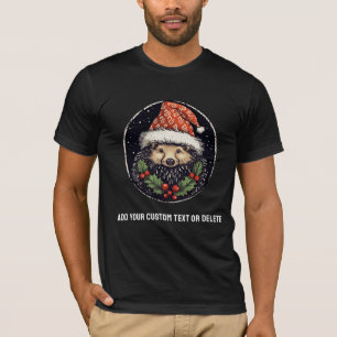 Cute Porcupine Santa Funny Julanda T Shirt