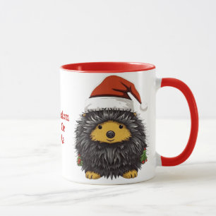 Cute Porcupine Santa Porcupine Julanda Mugg