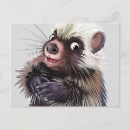 Cute Porcupine vykort