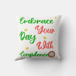 Cute-positiv motiveringsgåva för alla kudde