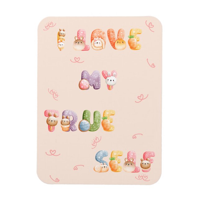 Cute Positive Motivtive Flexible Photo Magnet (Vertikal)