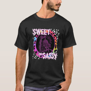 Cute Possum 90s Nostalgia Rainbow Leopard Skriv ut T Shirt