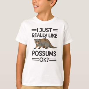 Cute Possum Girl Opossum Älskare Possum Whisperer T Shirt