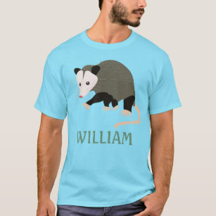 Cute Possum Illustration-Personlig T Shirt