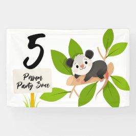 Cute Possum Party Zone Custom Age Number