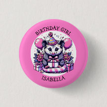 Cute Possum Personlig Girl's Birthday Girl
