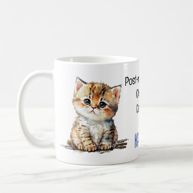 Cute Post-menopausal Chilless Cat Dam för Kamala Kaffemugg (Vänster)