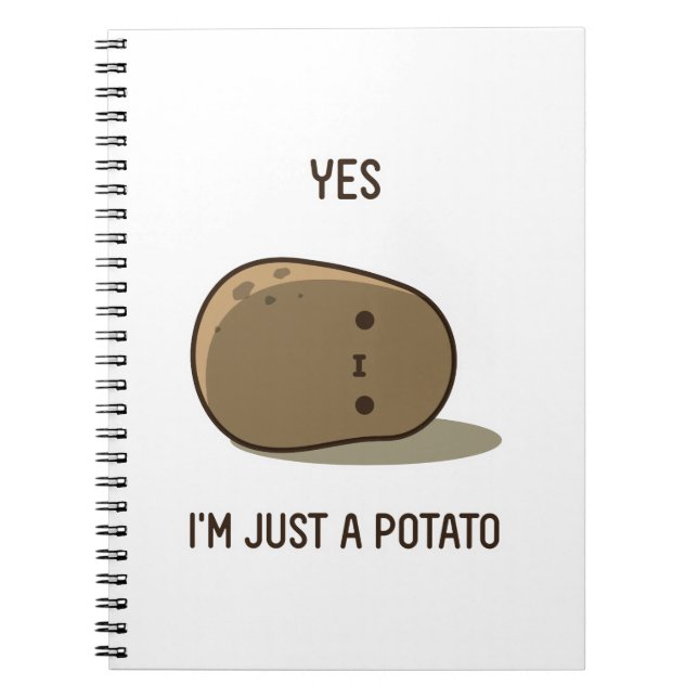 Cute Potatis Anteckningsbok (Framsidan)