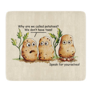 Cute Potatis har Toes Funny Potato Pun Brown