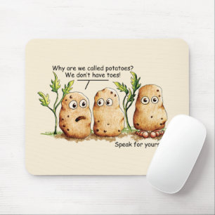 Cute Potatis har Toes Funny Potato Pun Musmatta