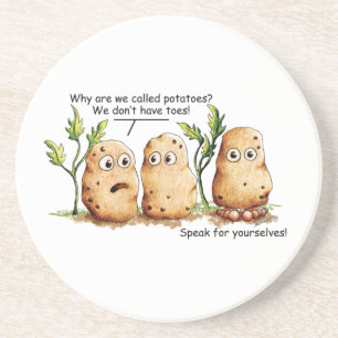 Cute Potatis har Toes Funny Potato Pun Underlägg